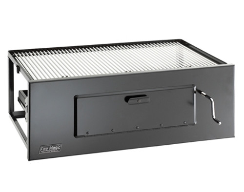 Fire Magic charcoal lift a fire grill large Fire Magic charcoal lift a fire grill large