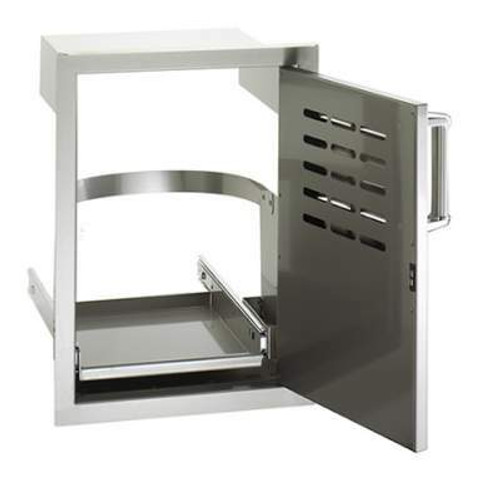 Fire Magic Premium Single Access Door with Louvers & Tank Tray Open Fire Magic Premium Single Access Door with Louvers & Tank Tray Open