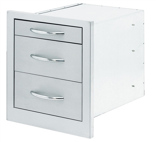 Cal Flame 3-Drawer Storage Wide Cal Flame 3-Drawer Storage Wide