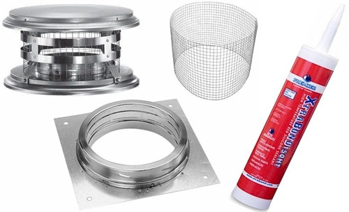 Do It Yourself Pizza Oven 6" DuraTech Exhaust Kit Do It Yourself Pizza Oven 6" DuraTech Exhaust Kit