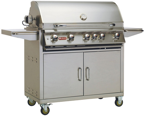 Bull BBQ Brahma 5-Burner 38'' Stainless Steel Grill with Cart Bull BBQ Brahma 5-Burner 38'' Stainless Steel Grill with Cart