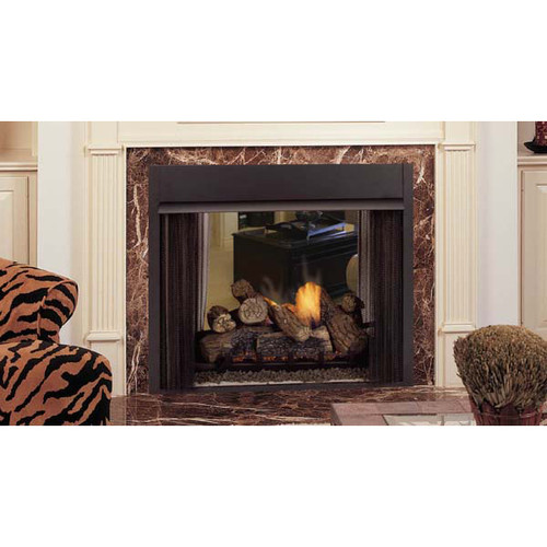 Majestic Lo-Rider Designer Peninsula Vent-Free Firebox - 36 Inch Majestic Lo-Rider Designer Peninsula Vent-Free Firebox - 36 Inch