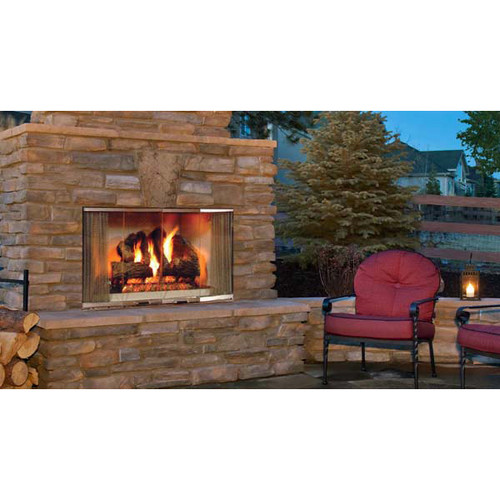 Majestic Montana Radiant Outdoor Wood Burning Fireplace - 36 Inch Majestic Montana Radiant Outdoor Wood Burning Fireplace - 36 Inch