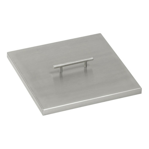 American Fireglass Stainless Steel Cover for Square Drop-In Fire Pit Pan American Fireglass Stainless Steel Cover for Square Drop-In Fire Pit Pan