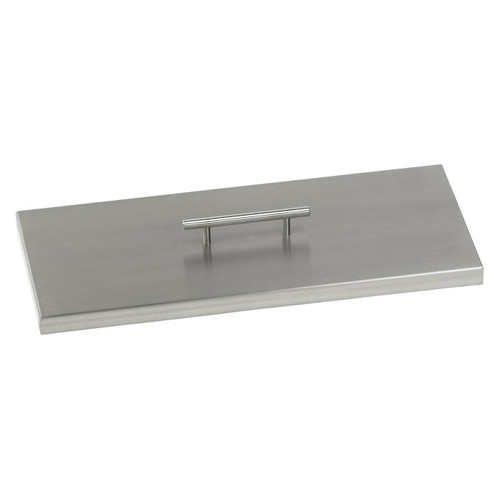American Fireglass Stainless Steel Cover for Rectangular Drop-In Fire Pit Pan American Fireglass Stainless Steel Cover for Rectangular Drop-In Fire Pit Pan