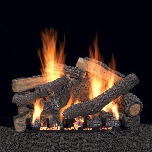Empire Vent Free Ponderosa Gas Log Set With Slope Glaze Burner and Electronic Variable Remote Empire Vent Free Ponderosa Gas Log Set With Slope Glaze Burner and Electronic Variable Remote