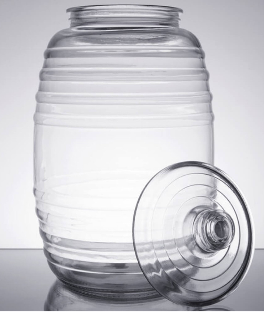 Large Glass Brewing Jar 10 liter (2 1/2 Gal) Happy Herbalist