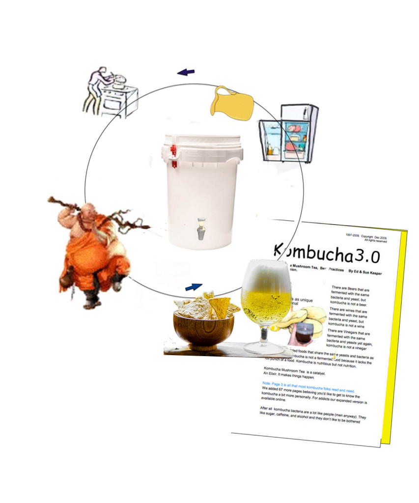 How to Make Kombucha Tea Continuous Brewing Method
