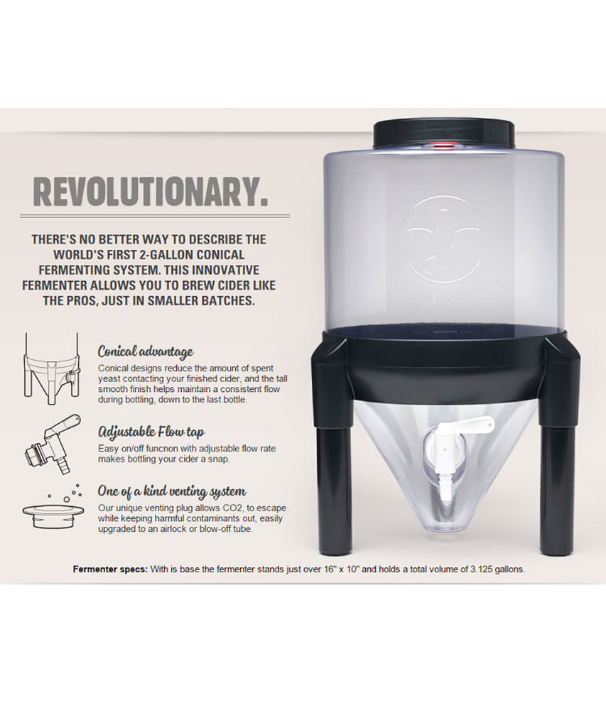 8 Gal Conical Fermenting System by Brew Demon