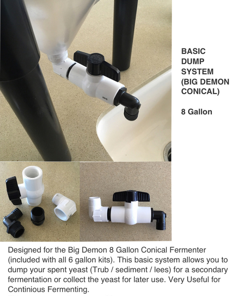 allows to trap and remove trub (yeast sediment)