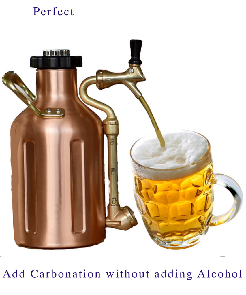 uKeg come in Stainless Steel or Copper Plated.