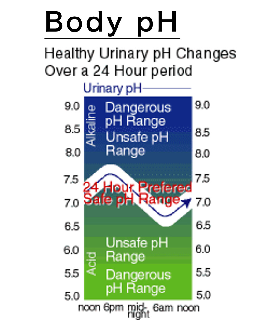 Healthy body pH Chart