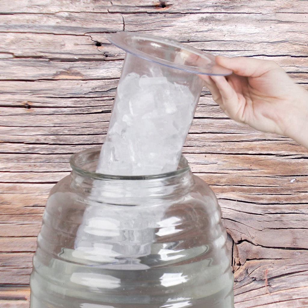 Large Polycarbonate Ice Cold Infuser. Fits our 2,3, and 5 gallon Glass Dispensers. Keep your favorite beverage ice cold without watering it down.