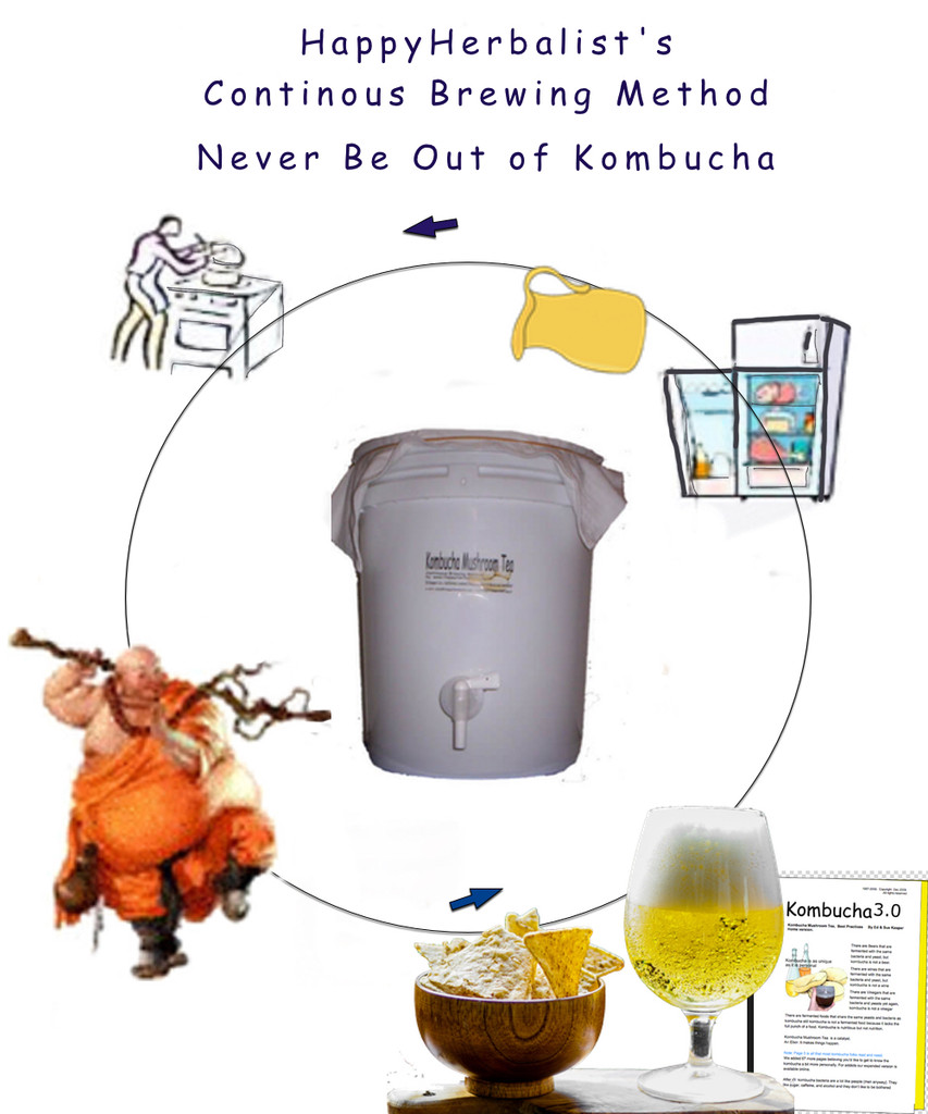 Produce 60 to 120 ounces per day of Great Kombucha Tea