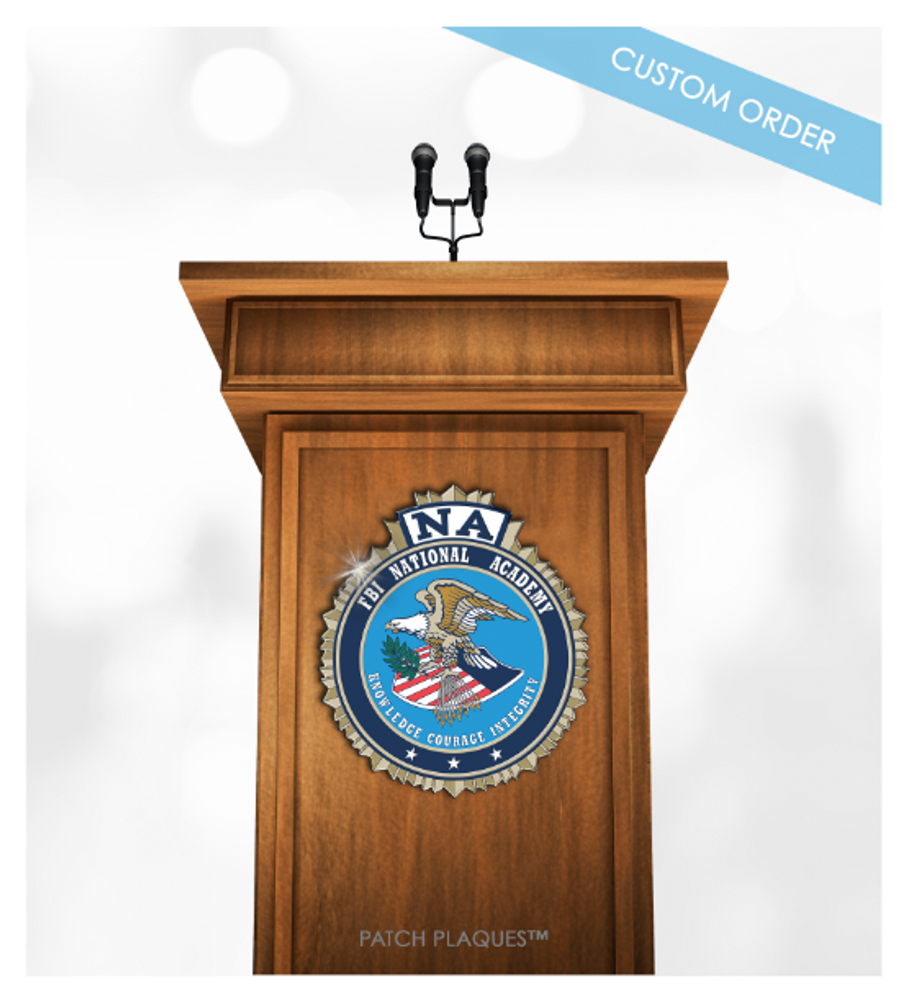 Custom Podium and Lectern Plaques for Government Agencies 