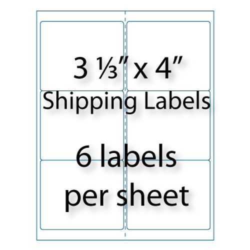 shipping labels 3 1 3 x 4 10 up avery 5164 compatible