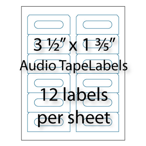 audio tape cassette labels 12 up avery 5198 compatible