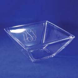Personalized Crystal Huntington Bowl