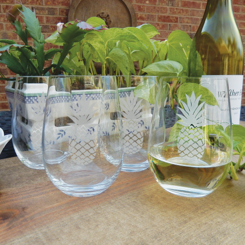 Pineapple Stemless Wine Glass Set by RIEDEL