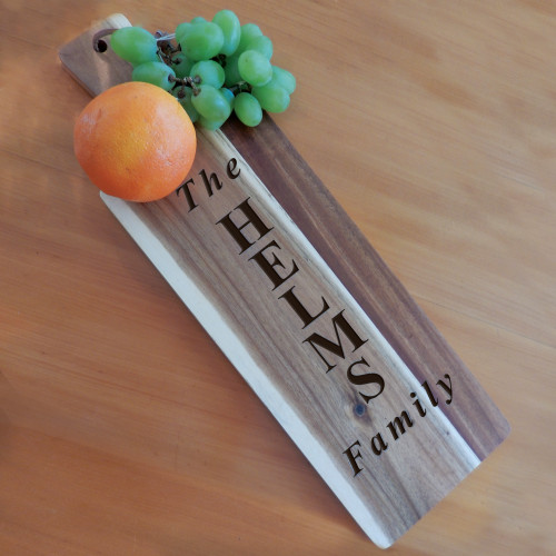 Personalized Acacia Wood Bread Board
