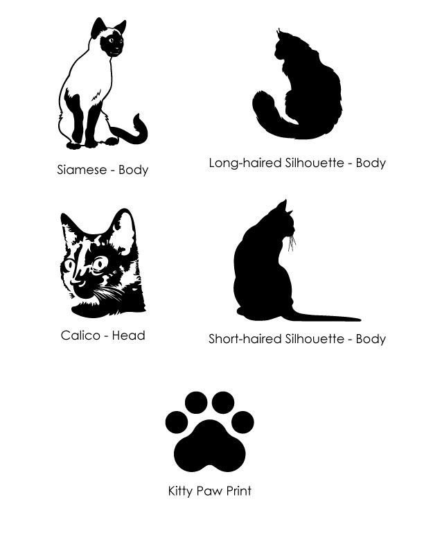 Cat Breed art for personalized engraving