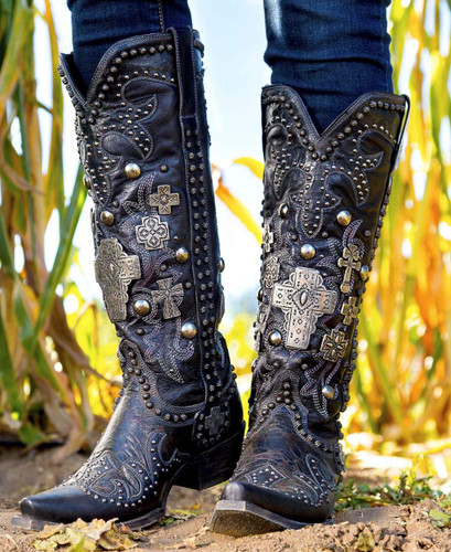 Double D by Old Gringo Ammunition Black Boots DDL001-3 Picture