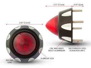 LED Stop & Tail Light for Custom Project Cafe Racer Motorbikes Motorcycles - Beehive CNC Machined Billet Aluminium LED Stop & Tail Light for Custom Project Cafe Racer Motorbikes Motorcycles - Beehive CNC Machined Billet Aluminium