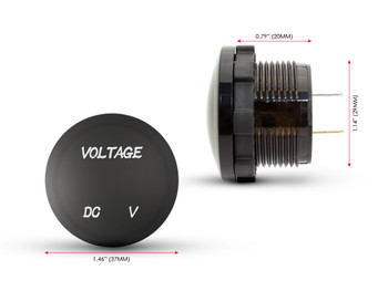 Motorbike 12V Digital Voltmeter - Fairing Dash Mount - Motorcycle Trike Quad ATV Car Van 4x4 Pick Up Truck Caravan Trailer Motorbike 12V Digital Voltmeter - Fairing Dash Mount - Motorcycle Trike Quad ATV Car Van 4x4 Pick Up Truck Caravan Trailer