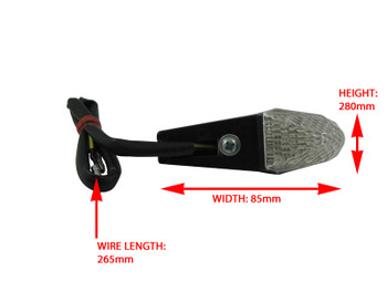 Universal Motorcycle Number Plate Mount LED Indicators Universal Motorcycle Number Plate Mount LED Indicators