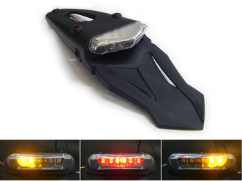 Motorbike Motorcycle Universal E-marked LED Stop / Tail Light with Integrated Indicators Motorbike Motorcycle Universal E-marked LED Stop / Tail Light with Integrated Indicators
