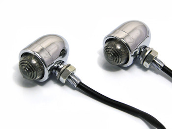 Motorcycle Motorbike Custom Chrome Aluminium LED Indicators / Turn Signals Motorcycle Motorbike Custom Chrome Aluminium LED Indicators / Turn Signals