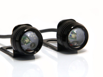 Pair of White Projector 3W CREE LED Daytime Running Lights DRL for Motorcycles Motorbikes Scooters Quads Trikes Cars Pair of White Projector 3W CREE LED Daytime Running Lights DRL for Motorcycles Motorbikes Scooters Quads Trikes Cars