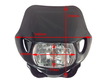 Universal 12V/35W Motocross Headlight For All Motocross & Enduro Motorbikes - Universal 12V/35W Motocross Headlight For All Motocross & Enduro Motorbikes -