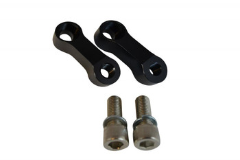 Pair of High Quality Black 6cm Long 10mm Thread Motorbike Mirror Extenders Pair of High Quality Black 6cm Long 10mm Thread Motorbike Mirror Extenders