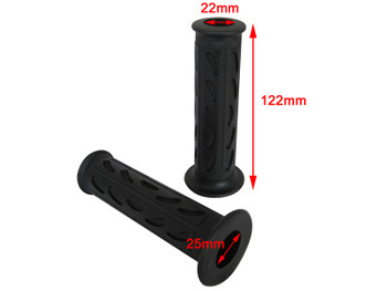 Black Soft Silicon / Rubber Motorcycle Motorbike Hand Grips 22mm 7/8" Universal Black Soft Silicon / Rubber Motorcycle Motorbike Hand Grips 22mm 7/8" Universal