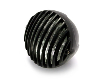 4 1/2" 12V 35W Matt Black Alloy Retro Vintage Grill Headlight Motorcycle Motorbike 4 1/2" 12V 35W Matt Black Alloy Retro Vintage Grill Headlight Motorcycle Motorbike