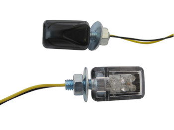 Universal LED E-marked Black Mini Indicators for Motorcycle Motorbike Trike Scooter Universal LED E-marked Black Mini Indicators for Motorcycle Motorbike Trike Scooter
