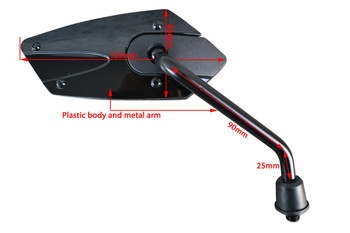 PAIR High Quality Black M10 Wing Mirrors for Yamaha Motorbike Motorcycle Trike PAIR High Quality Black M10 Wing Mirrors for Yamaha Motorbike Motorcycle Trike