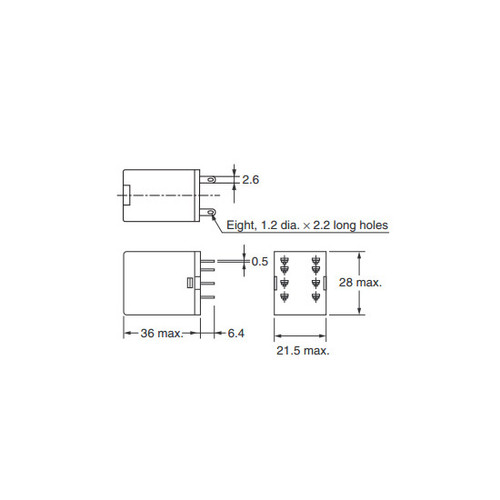 Omron My2n 110 120vac Relay W Led Indicator