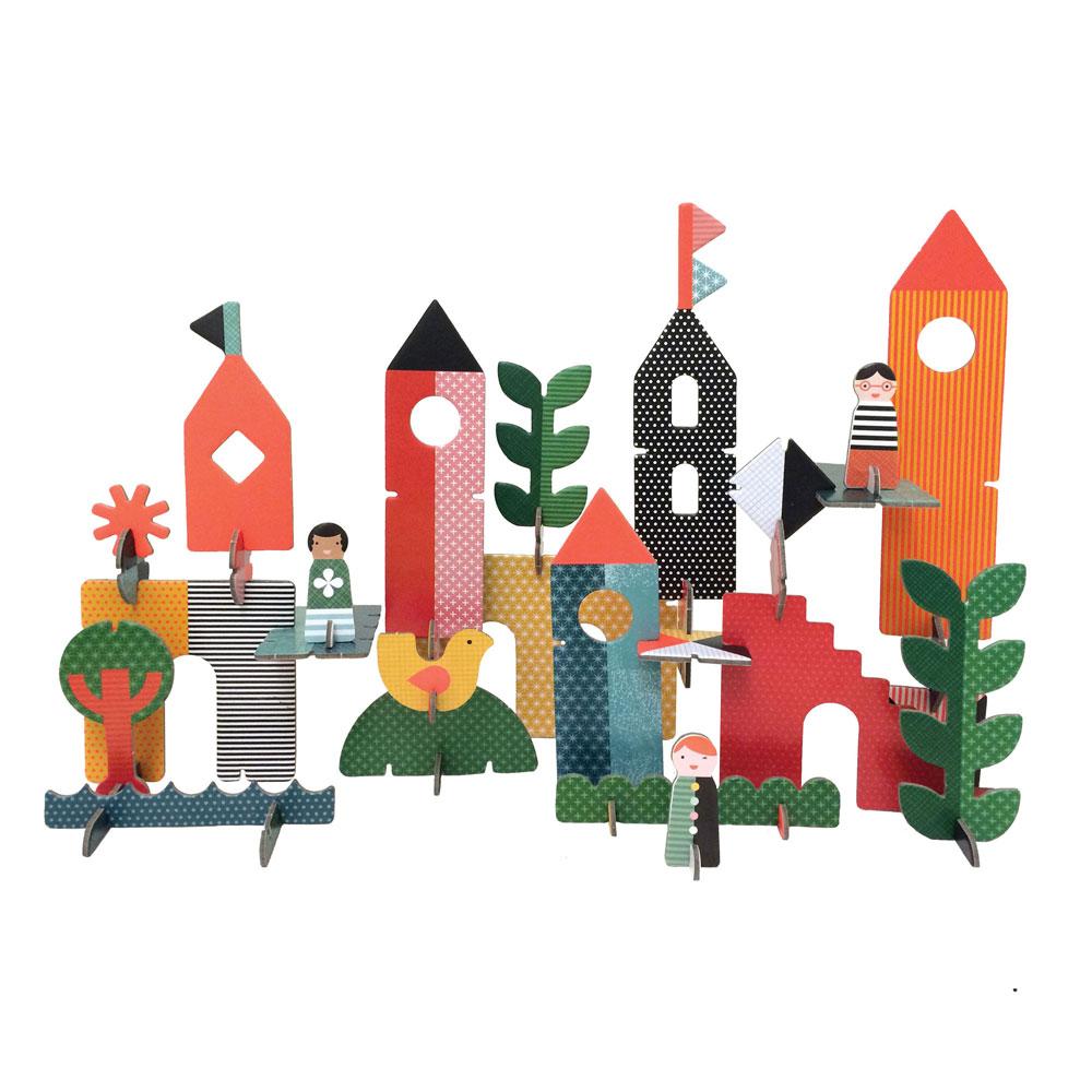 Petit Collage Pop-and Play Deluxe Creative City