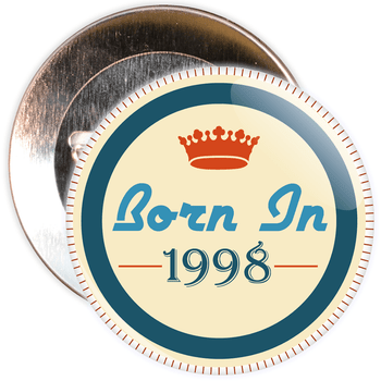 Born in 1998 Birthday Badge Born in 1998 Birthday Badge