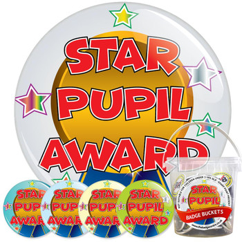 Star Pupil Award Badge Bucket 2 Star Pupil Award Badge Bucket 2