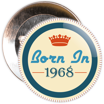 Born in 1968 Birthday Badge Born in 1968 Birthday Badge