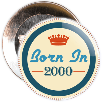 Born in 2000 Birthday Badge Born in 2000 Birthday Badge