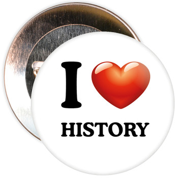 Pack of I Love History Badges - Badge Bucket Pack of I Love History Badges - Badge Bucket