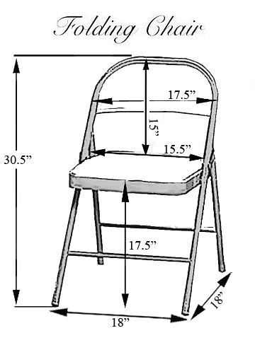 How to Measure folding Chair Covers