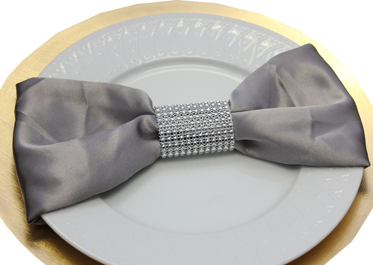 Teal Rhinestone Napkin Rings Teal Rhinestone Napkin Rings