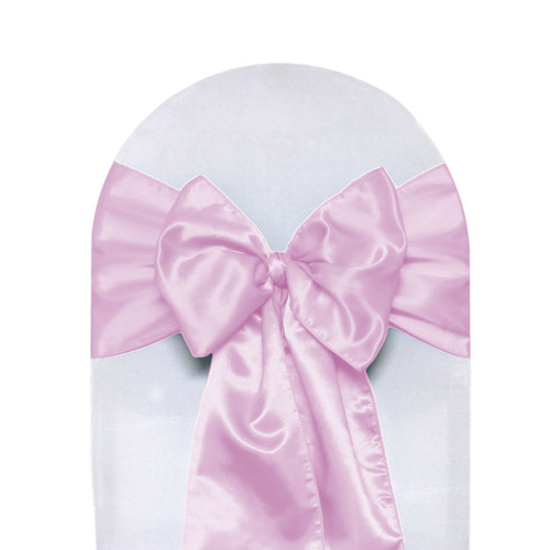 Satin Sashes Pink (Pack of 10) - Your Chair Covers Inc.