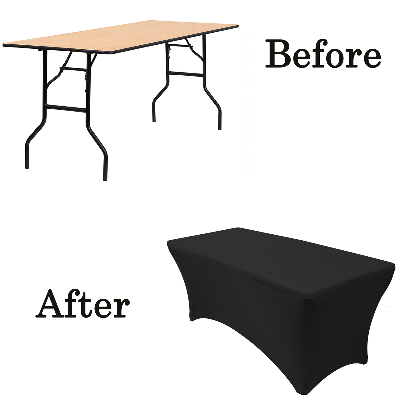 wood folding table covers