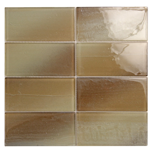 Extant Beige 3x6 Pool Mosaic Glass Tile